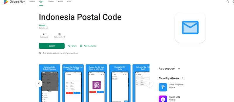 Indonesia Postal Code cho phép bạn tra cứu mã zip của Indonesia